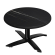 WTG | Jamaica Lounge Table | Ø:H 60 x 37 cm | Black Marble / Black | Foldable | Additional Weight