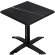 WTG | Werzalit Bistro Table | W: D: H: 60 x 60 x 73 cm | Czarny marmur / Czarny