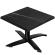 WTG | Werzalit lounge bord | B:D:H 70 x 70 x 37 cm | Svart marmor / Svart | Hopfällbar | Ytterligare vikt