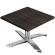 WTG | Werrzalit loungebord | B:D:H  60 x 60 x 37 cm | Wenge / Aluminium | Sammenleggbar | Ekstra vekt