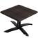 WTG | Werrzalit loungebord | B:D:H  60 x 60 x 37 cm | Wenge / Svart | Sammenleggbar | Ekstra vekt