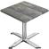 WTG | 31257 | B: D: H: 70 x 70 x 75,5 cm | Rustikk furu/aluminium | Torget | Sammenleggbar + tilleggsvekt
