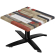 WTG | Werrzalit loungebord | B:D:H  60 x 60 x 37 cm | Vintage-farget / Svart | Ekstra vekt