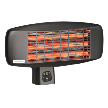 XAVIER | Riscaldatore da parete | Nero | 2000W | 3 impostazioni di calore