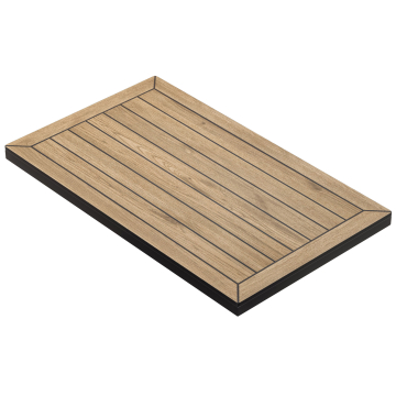 YACHT STEEL | Gastro CDF Ulkotasopöytä | 120 x 70 x 4,2 cm | Tammi | Suorakulmainen