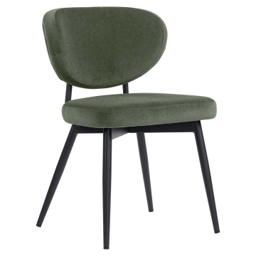 Yara | Hotel Chair | Green | Velvet