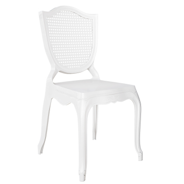 YOLANDA | Bruiloft Stoel | Wit | Plastic | Stapelbaar