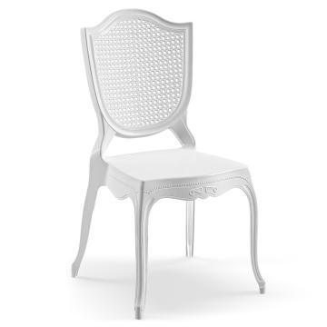 YOLANDA | Chaise de mariage | Blanc | Plastique | Empilable